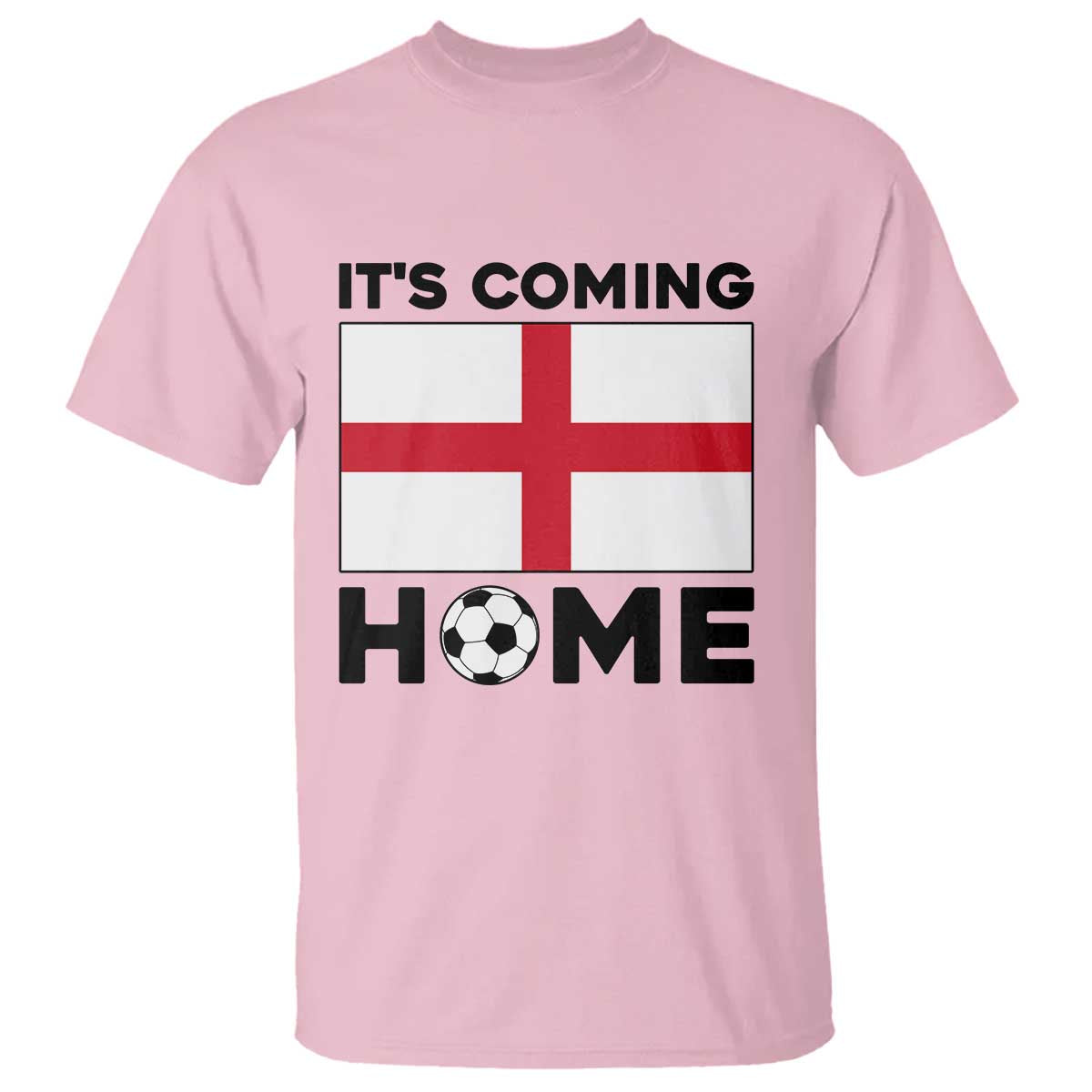 It is Coming Home England Football Flag T Shirt Patriotic Soccer Fans St Georges Cross Heritage Pride