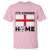 It is Coming Home England Football Flag T Shirt Patriotic Soccer Fans St Georges Cross Heritage Pride
