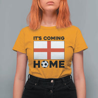 It is Coming Home England Football Flag T Shirt For Women Patriotic Soccer Fans St Georges Cross Heritage Pride