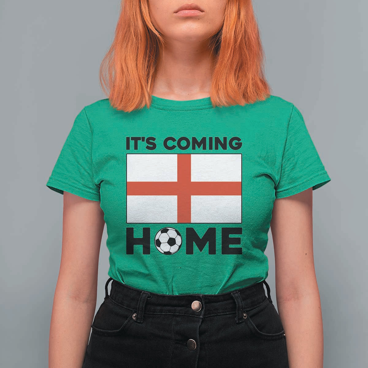 It is Coming Home England Football Flag T Shirt For Women Patriotic Soccer Fans St Georges Cross Heritage Pride