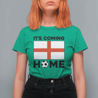It is Coming Home England Football Flag T Shirt For Women Patriotic Soccer Fans St Georges Cross Heritage Pride