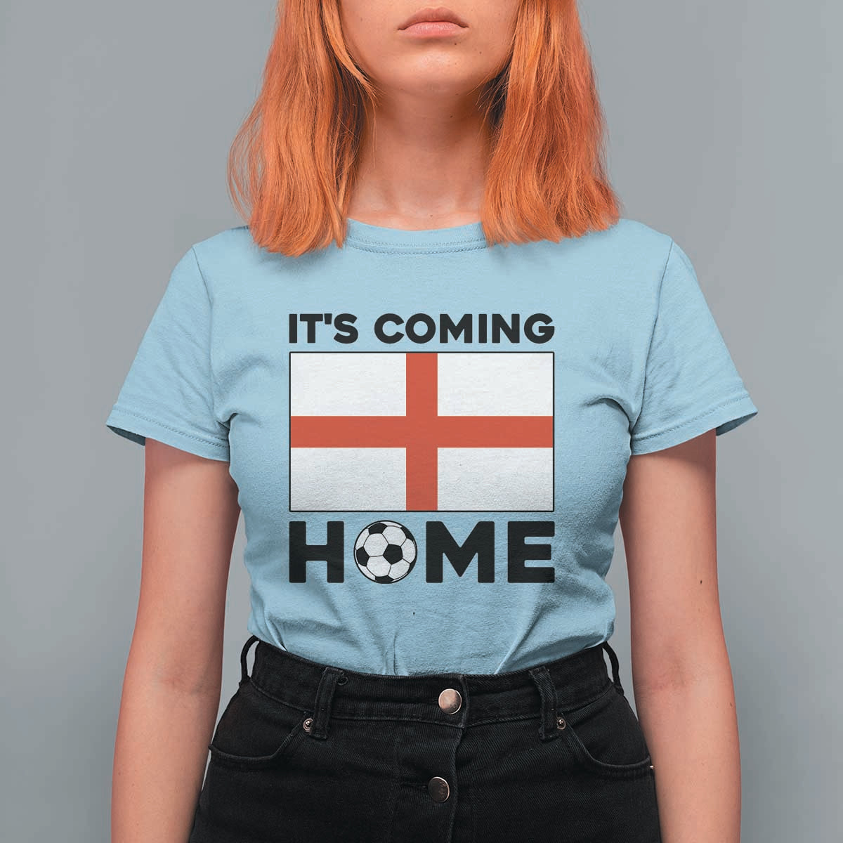 It is Coming Home England Football Flag T Shirt For Women Patriotic Soccer Fans St Georges Cross Heritage Pride