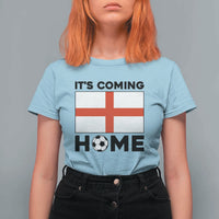 It is Coming Home England Football Flag T Shirt For Women Patriotic Soccer Fans St Georges Cross Heritage Pride