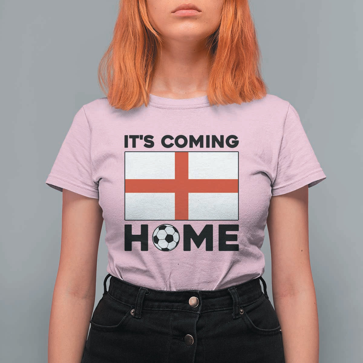 It is Coming Home England Football Flag T Shirt For Women Patriotic Soccer Fans St Georges Cross Heritage Pride