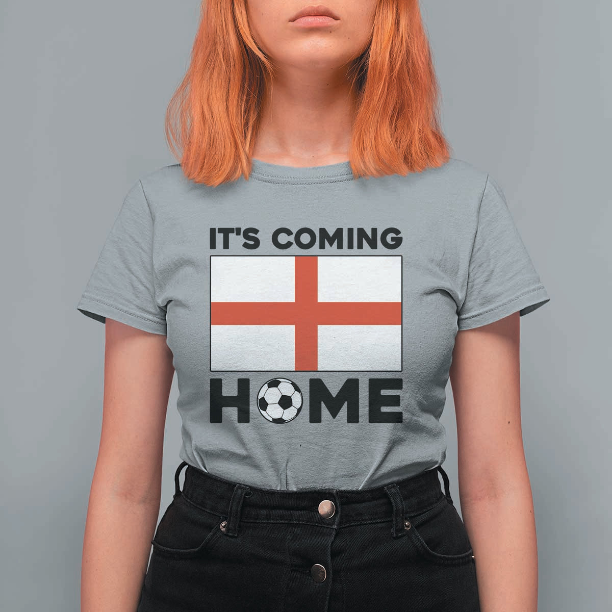 It is Coming Home England Football Flag T Shirt For Women Patriotic Soccer Fans St Georges Cross Heritage Pride