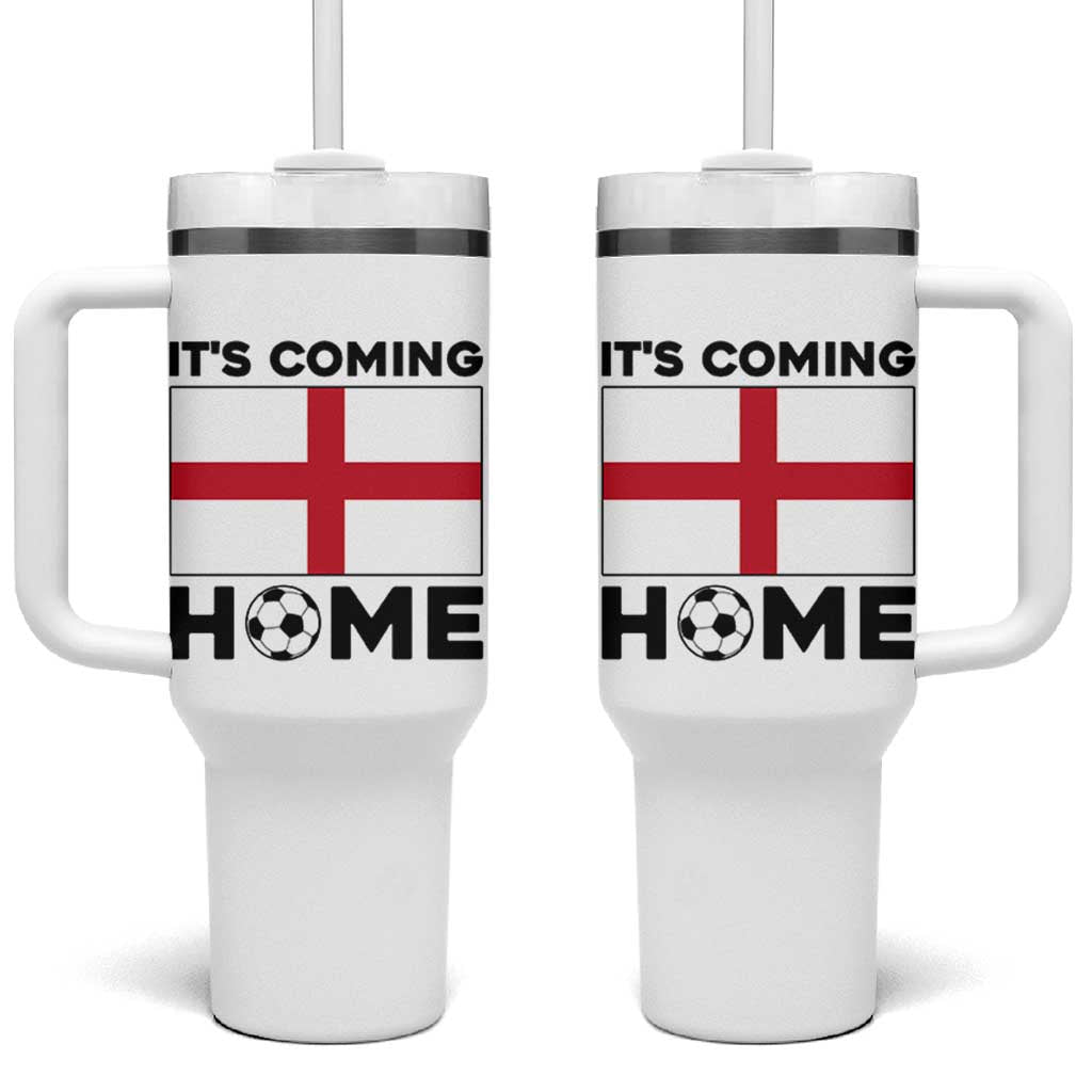 It is Coming Home England Football Flag Tumbler With Handle Patriotic Soccer Fans St Georges Cross Heritage Pride