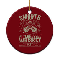 Smooth As Tennessee Whiskey Ceramic Ornament Country Music Guitar Drinking Addict