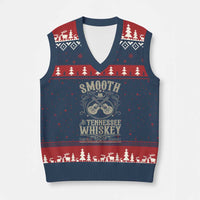 Smooth As Tennessee Whiskey V-Neck Knit Sweater Vest Country Music Guitar Drinking Addict