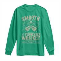 Smooth As Tennessee Whiskey Long Sleeve Shirt Country Music Guitar Drinking Addict
