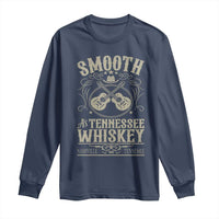 Smooth As Tennessee Whiskey Long Sleeve Shirt Country Music Guitar Drinking Addict