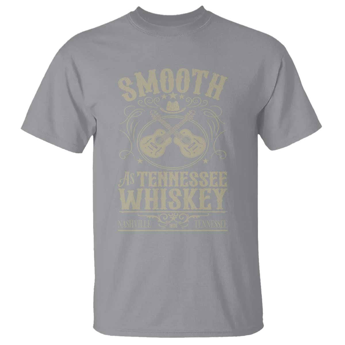 Smooth As Tennessee Whiskey T Shirt Country Music Guitar Drinking Addict