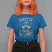 Smooth As Tennessee Whiskey T Shirt For Women Country Music Guitar Drinking Addict