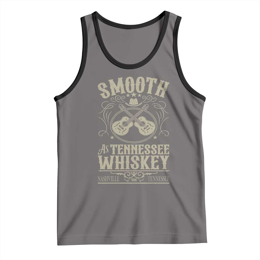 Smooth As Tennessee Whiskey Tank Top Country Music Guitar Drinking Addict