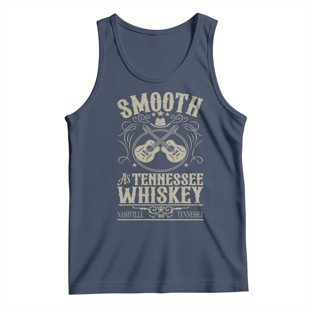Smooth As Tennessee Whiskey Tank Top Country Music Guitar Drinking Addict