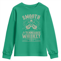 Smooth As Tennessee Whiskey Youth Sweatshirt Country Music Guitar Drinking Addict