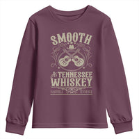 Smooth As Tennessee Whiskey Youth Sweatshirt Country Music Guitar Drinking Addict