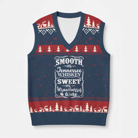 Smooth As Tennessee Whiskey V-Neck Knit Sweater Vest Sweet As Strawberry Wine Country Love