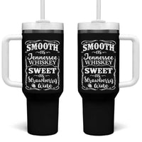 Smooth As Tennessee Whiskey Tumbler With Handle Sweet As Strawberry Wine Country Love