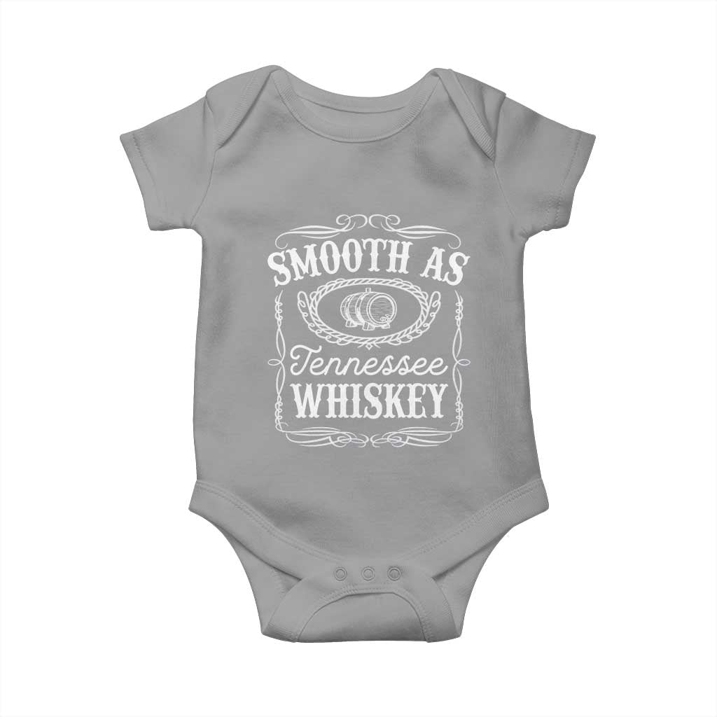 Smooth As Tennessee Whiskey Distillery Barrel Vintage Baby Onesie