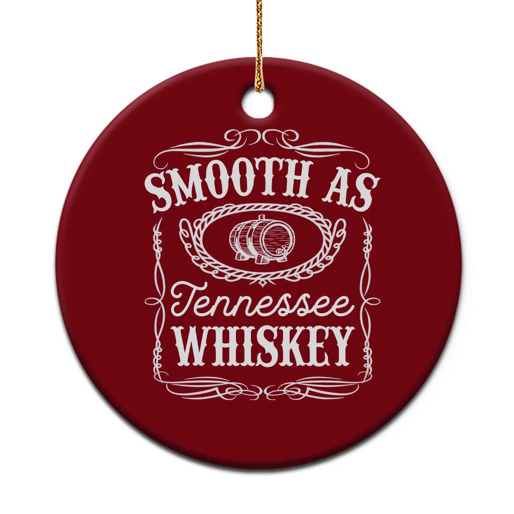 Smooth As Tennessee Whiskey Distillery Barrel Vintage Ceramic Ornament