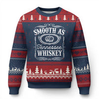 Smooth As Tennessee Whiskey Distillery Barrel Vintage Ugly Christmas Sweater