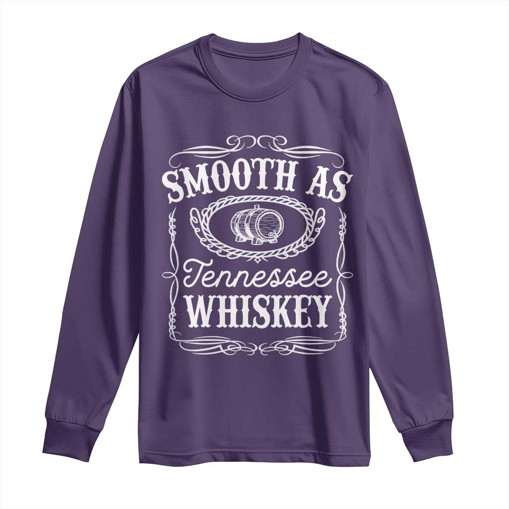 Smooth As Tennessee Whiskey Distillery Barrel Vintage Long Sleeve Shirt