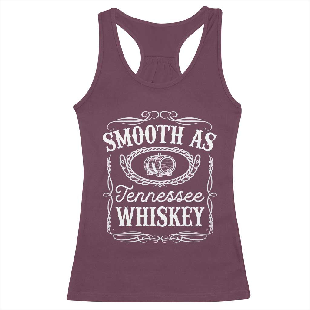 Smooth As Tennessee Whiskey Distillery Barrel Vintage Racerback Tank Top