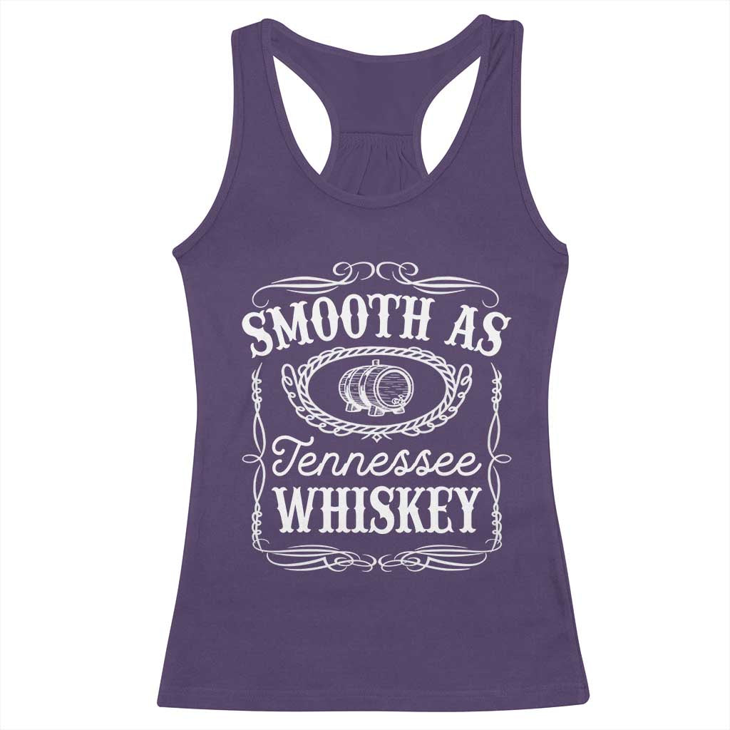 Smooth As Tennessee Whiskey Distillery Barrel Vintage Racerback Tank Top