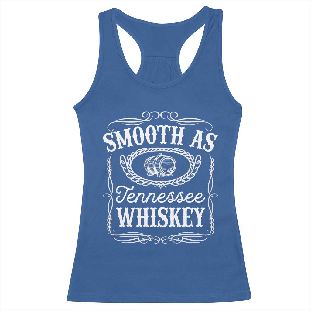 Smooth As Tennessee Whiskey Distillery Barrel Vintage Racerback Tank Top
