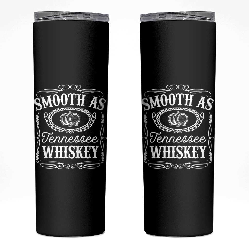 Smooth As Tennessee Whiskey Distillery Barrel Vintage Skinny Tumbler