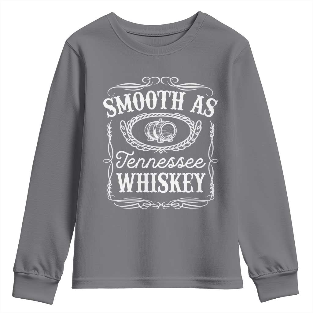 Smooth As Tennessee Whiskey Distillery Barrel Vintage Youth Sweatshirt