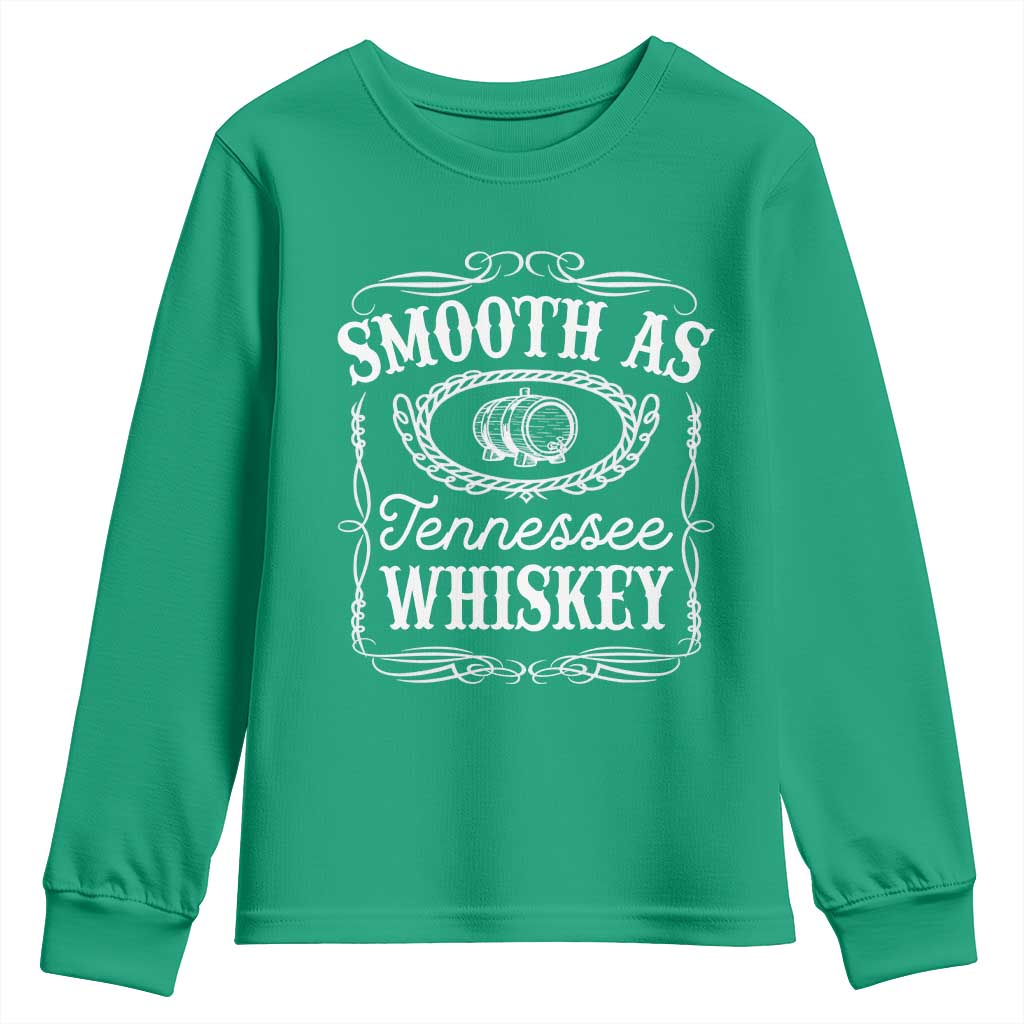 Smooth As Tennessee Whiskey Distillery Barrel Vintage Youth Sweatshirt