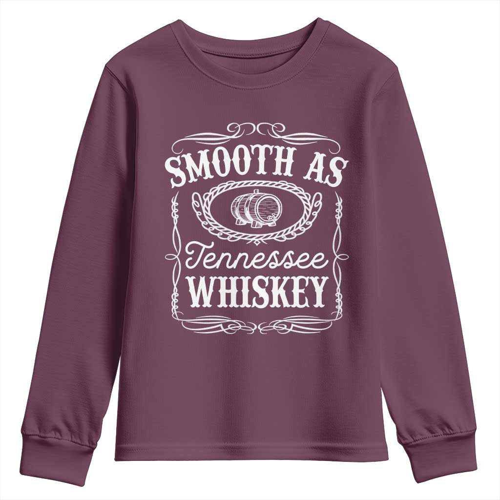 Smooth As Tennessee Whiskey Distillery Barrel Vintage Youth Sweatshirt