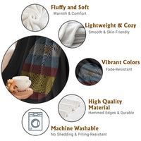 Argentina Spain Flag Fingerprint Graphic Throw Blanket Dual Heritage Spanish Argetine Pride Match Day