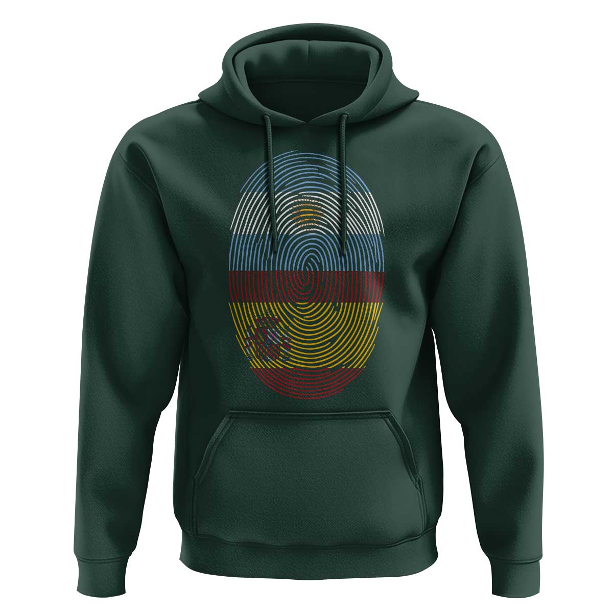 Argentina Spain Flag Fingerprint Graphic Hoodie Dual Heritage Spanish Argetine Pride Match Day