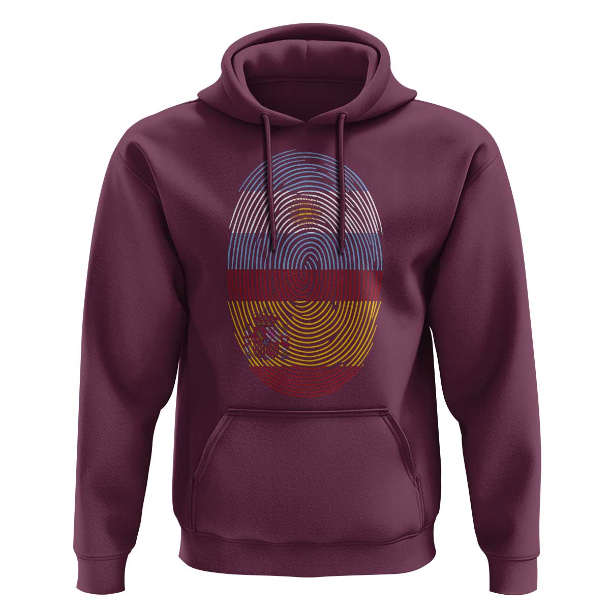 Argentina Spain Flag Fingerprint Graphic Hoodie Dual Heritage Spanish Argetine Pride Match Day