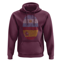 Argentina Spain Flag Fingerprint Graphic Hoodie Dual Heritage Spanish Argetine Pride Match Day