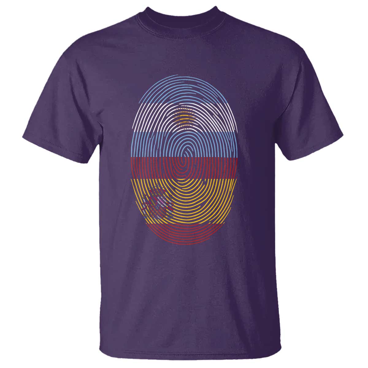 Argentina Spain Flag Fingerprint Graphic T Shirt Dual Heritage Spanish Argetine Pride Match Day