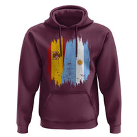 Argentina Spain Dual Heritage Flag Graphic Hoodie Vintage Spanish Argetine Match Day Pride