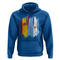 Argentina Spain Dual Heritage Flag Graphic Hoodie Vintage Spanish Argetine Match Day Pride