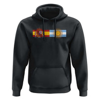 Spain Argentina Dual Flag Graphic Hoodie Mixed Roots Spanish Argentine Heritage Pride Match Day