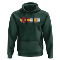 Spain Argentina Dual Flag Graphic Hoodie Mixed Roots Spanish Argentine Heritage Pride Match Day