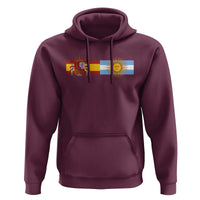 Spain Argentina Dual Flag Graphic Hoodie Mixed Roots Spanish Argentine Heritage Pride Match Day