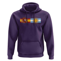Spain Argentina Dual Flag Graphic Hoodie Mixed Roots Spanish Argentine Heritage Pride Match Day