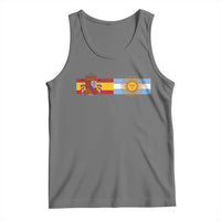 Spain Argentina Dual Flag Graphic Tank Top Mixed Roots Spanish Argentine Heritage Pride Match Day