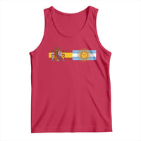 Spain Argentina Dual Flag Graphic Tank Top Mixed Roots Spanish Argentine Heritage Pride Match Day