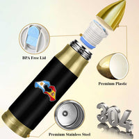 Argentina Spain Flag Heart Hands Graphic Bullet Tumbler Argentine Spanish Mixed Roots Pride Dual Heritage Match Day