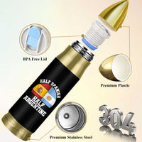Half Spanish Half Argentine Flag Graphic Bullet Tumbler Proud Spain Argentina Dual Heritage Pride