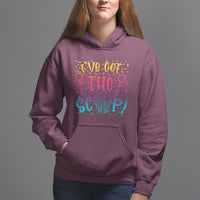 Baby Announcement Hoodie I've Got The Scoop Ice Cream Blue Pink Gender Reveal Baby Shower - Wonder Print Shop