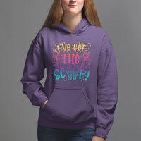 Baby Announcement Hoodie I've Got The Scoop Ice Cream Blue Pink Gender Reveal Baby Shower - Wonder Print Shop
